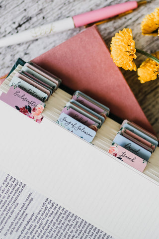 Floral Bible Tabs