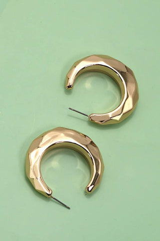 Chunky Bubble Hoop Earrings