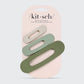 KITSCH Matte Flat Lay Claw Clips- Eucalyptus