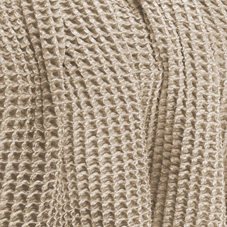 Waffle Blanket Throw: Natural