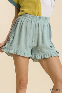 Mint Polka Dot Shorts