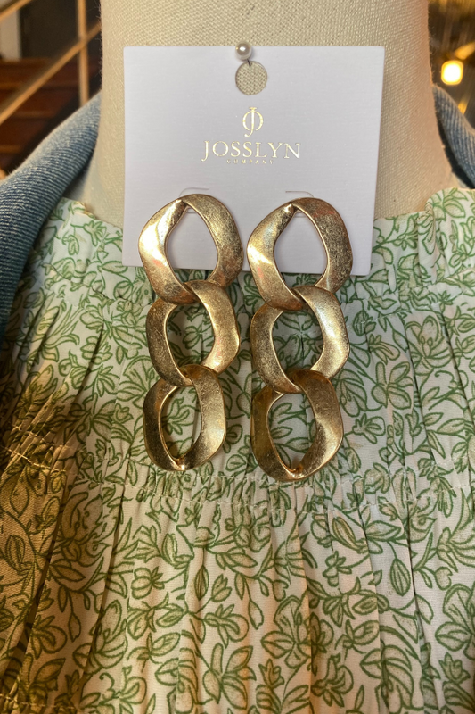 Gold Trinity Earrings